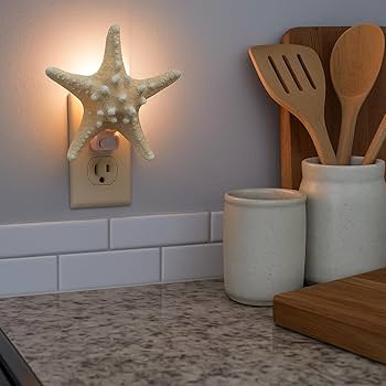 Nautical Crush Trading Real Starfish Night Light – Beach